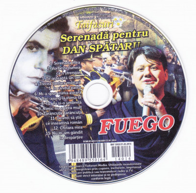 CD Pop: Fuego - Serenada pentru Dan Spataru (original, stare foarte buna ) foto