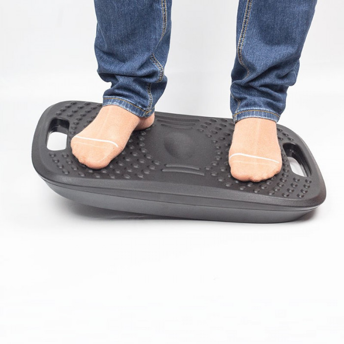 Suport ergonomic pentru picioare, cu balans, suprafata texturata, 51.5x34.5x8.5