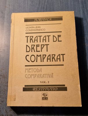 Tratat de drept comparat volumul 2 metoda comparativa Leontin Jean foto