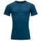 Tricou DEVOLD Lauparen Merino 190 Base Tee Man flood XL