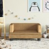 Gossi canapea pentru copii, maro, 60x40x30 cm, catifea