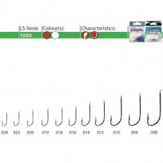Carlige LS-1050N Nichel 25buc/ plic Gamakatsu (Marime Carlige: Nr. 8)