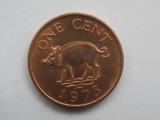ONE CENT 1973 BERMUDA-AUNC