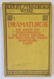 AUGUST STRINDBERG WERKE , DRAMATURGIE , TEXT IN LIMBA GERMANA , 1917