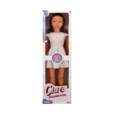 Papusa Clara in tinuta casual, Dollz n More, cu rochie, 80 cm