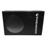 Subwoofer auto slim pasiv Phoenix Gold 8 inch, 200W RMS, kit montaj