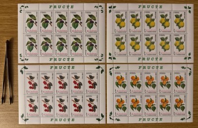 Fructe, minicoli de 10 timbre, 2002, LP 1596A foto