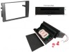 Rama Radio Dublu DIN Audi A4 B6 (8E) 2002-2007 cu Incarcator Wireless 5W, Buzunar Basculant Negru
