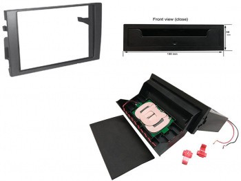 Kit rama radio cu incarcator fara fir Audi A4 2002- foto