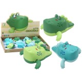Set 12 jucarii de baie crocodil plutitor, multicolor, 11x9.5x5cm, Lean 17708