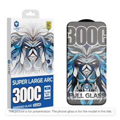 Folie de protectie Ecran Lito D+ Max 300C pentru Apple iPhone 17 Air, Sticla Securizata, Full Glue foto