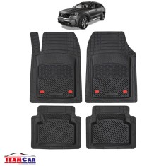 Covorase Auto TeamCar&reg; Kia Sorento MQ4 (2020-prezent) - Negru - Cauciuc Rezistent Tip Tavita