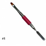 Pensulă cu capăt dublu pentru poligel - Meteor no.8, ADL