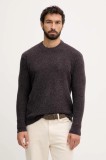United Colors of Benetton pulover din amestec de l&acirc;nă culoarea maro, 1L5YU10AD