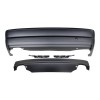 Set bara spate BMW Seria 3 (E46), Sedan, 06.1998-06.2005, grunduit, de vopsit; type M-Tech; cu elemente de fixare, cu spoiler; cu 2 gauri evacuare, c