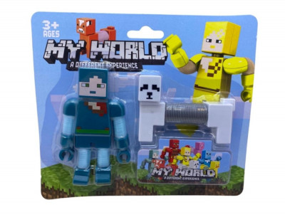 Figurina Minecraft cu tub extensibil Nou sigilat transportul gratuit foto