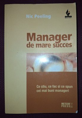 NIC PEELING&amp;nbsp;-&amp;nbsp;MANAGER DE MARE SUCCES foto