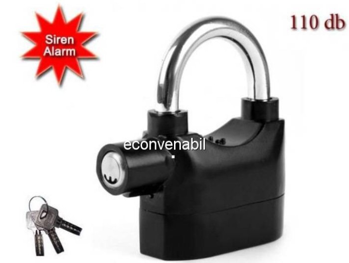 Lacat cu Alarma Antiefractie 110dB XW Lacat cu Alarma Antiefractie 110dB XW