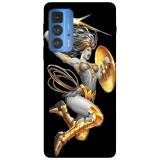 Husa compatibila cu Motorola G100 model Wonder woman, Silicon, TPU, Viceversa, Transparent, Carcasa