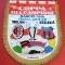 Fanion meci fotbal AC MILAN - STEAUA BUCURESTI (finala CCE 24.05.1989) dimensiuni mari 40X29 cm