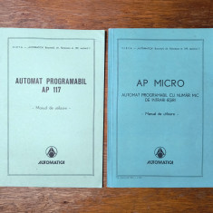 Lot 2 manuale de utilizare pentru produse fabricate la Automatica Bucuresti