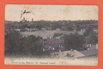 AMS @ - ILUSTRATA OBORUL DE FAN. BISERICA SFT. IMPARATI GALATI 1910 CIRCULATA foto