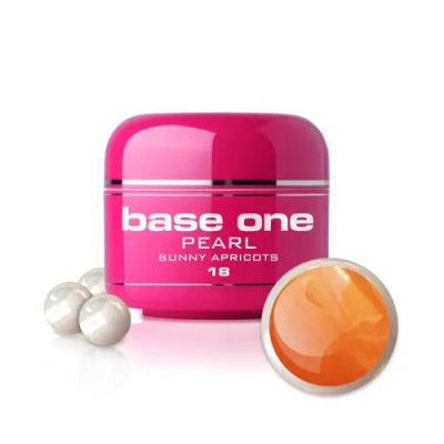 Gel UV Silcare Base One Pearl - Sunny Apricots 18, 5g foto