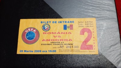 Bilet Romania - Andorra U-21 foto
