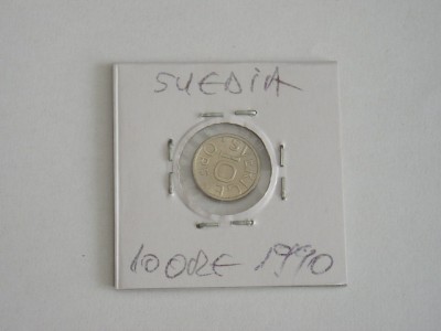 C50 - Moneda foarte veche - 10 ore - Suedia - 1990 foto