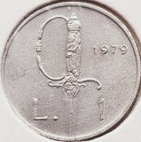 2743 San Marino 1 Lire 1979 Symbols of the State - Rapier km 89