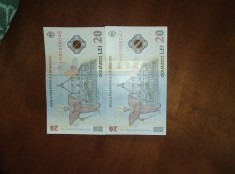 Bancnote 20 lei &icirc;n serie