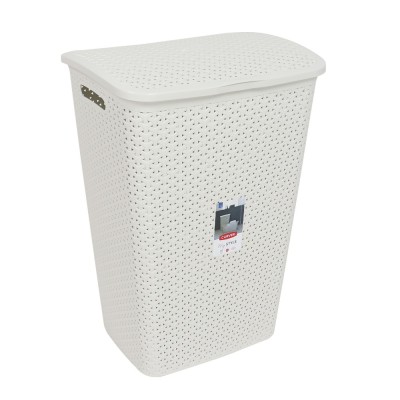 Cos de rufe My Style, plastic, alb, 42.8 x 33 x 60.4 cm, 55 L foto