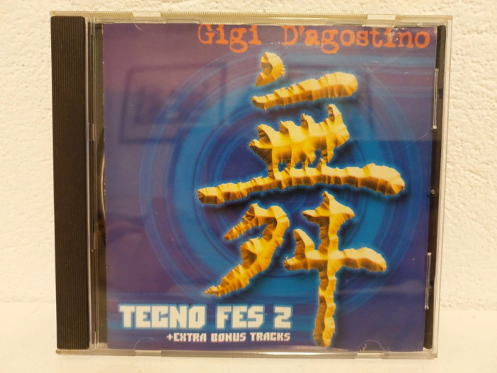 T- CD Gigi D&#039;Agostino - Tecno Fes 2 + Extra bonus tracks