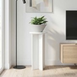 vidaXL Suport pentru plante 2 pcs Alb &Oslash;29,5 x 60 cm Lemn prelucrat 899717
