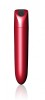 Glont Vibrator Ginger, 12 Moduri Puternice Vibratii, ABS, USB, Rosu Metalizat, 9.2 cm, Guilty Toys, Glamour