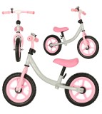 Bicicleta fara pedale Trike Fix Balance, alb-roz