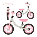 Bicicleta fara pedale Trike Fix Balance, alb-roz