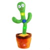 Cactus Dansator Plus Re&icirc;ncărcabil USB, Vorbește, Repetă, C&acirc;ntă, Luminează, Jucărie Interactivă Copii 2+ Ani, 31cm