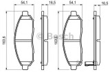 Set placute frana,frana disc NISSAN NAVARA platou / sasiu (D40) (2008 - 2016) BOSCH 0 986 494 151