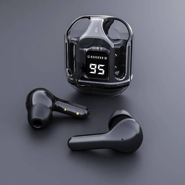 Casti wireless bluetooth,Buds Ultrapods, Audio, Anularea Zgomotului, Fara fir, Afisaj Digital, Microfon, Negru