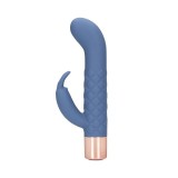 Vibrator rabbit LOVELINE Mini Rabbit Vibrator, pentru clitoris și punctul G, 10 funcții de vibrație, lungime 14.3 cm, albastru