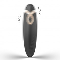 Stimulator Clint, 9 Moduri Vibratii, Silicon, USB, Negru, 11.2 cm, Passion Labs