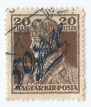 Romania, Em. Timisoara, LP. 2a/1919, Marci magh. cu supratipar oblic, oblit. foto