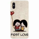 Husa silicon pentru Xiaomi Mi 8 Pro, First Love Great Lock Screen