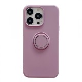 Husa protectie flippy compatibila cu apple iphone 13 pro max liquid silicone ring cu suport rotativ mov