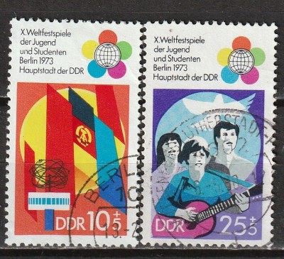 Serie completă timbru DDR (ștampilat) - Mi:DD 1829-1830 (SET-02A-9) foto