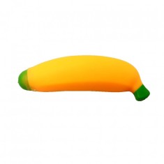 Jucarie squeeze, model banana, Antistres, galben,13 cm , pentru copii si adulti