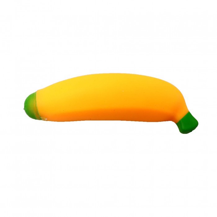 Jucarie squeeze, model banana, Antistres, galben,13 cm , pentru copii si adulti