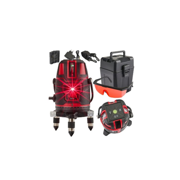 Nivela laser 360&deg;, distanta de lucru 40 m, Red Technic