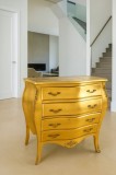 Comoda baroc din lemn masiv auriu BAR013